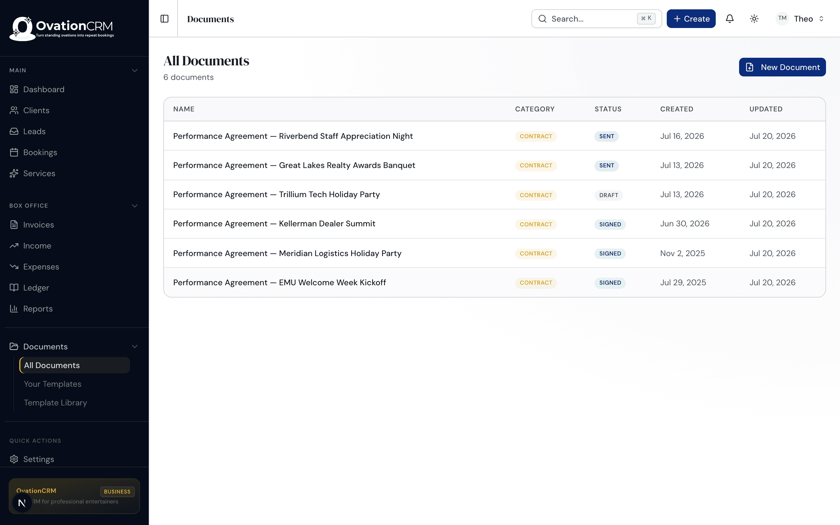 Automatic Filing in OvationCRM